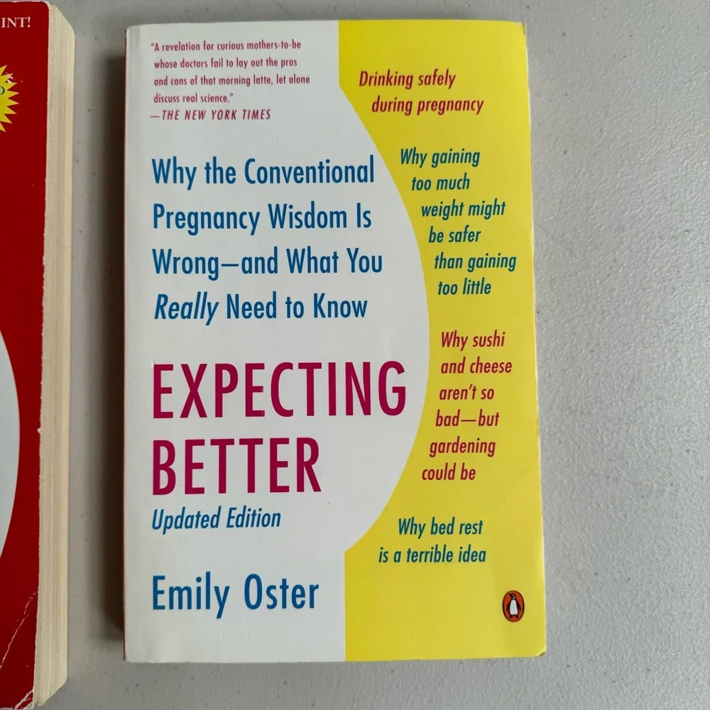 expecting better Emily Oster book girlfriends guide to pregnancy prenatal bundle - Picture 2 of 6